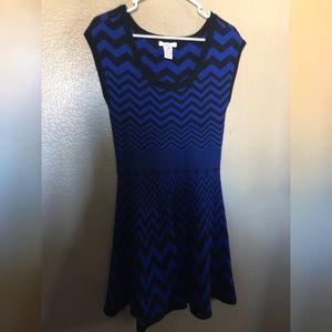 Candie’s blue and black striped dress size L